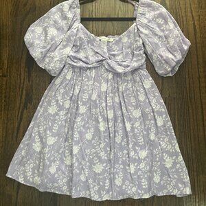 Altar'd State Jenni Twist Lilac Floral Dress Small